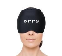ORRY Masque de Gel Glacé pour la Tête - Masque de Compression Réutilisable pour la Thérapie par le Froid/Chaud - Soulage la Migraine, les Maux de Tête, les Yeux Gonflés - Facile à Ajuster