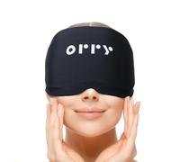 ORRY Masque de Gel Glacé pour les Yeux et le Front - Masque de Compression Réutilisable pour la Thérapie par le Froid/Chaud - Soulage la Migraine, les Maux de Tête, les Yeux Gonflés - Facile à Ajuster