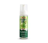 ORS Olive Oil Hold & Shine Mousse Capillaire 207 ml - avec du collagène, du panthénol et de l'huile d'olive pour des cheveux sains, hydratés et brillants, longue durée sans alourdissement