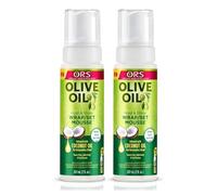 ORS - Olive Oil Mousse (Hold & Shine) Huile de Coco Restaurateur pour fixer et donner de la brillance 2 unités x 207 ml - Pack Promoo