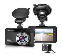 ORSKEY Dashcam Voiture 1080P HD Caméra de Voiture Avant et Arrière Dache Cam Grand Angle 170°, HDR, Affichage LCD 3.0", Vision de Nuit, Détecteur de Mouvementsde Mouvements