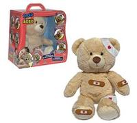 Orso Bobo, Ours en peluche avec fonctions électroniques, A soigner avec des pansements et des bandes, Parle en français, Jouets pour enfants à partir de 3 ans, ALR00 G