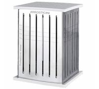 Orso Chef - Cube à Brochettes 49 Pièces en Acier Inox - Machine à Arrosticini, Kebab, Souvlaki - Démontable et Lavable au Lave-vaisselle - Idéal Maison & Professionnels