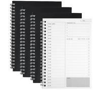 Orssmigs 4 Pièces To Do List Bloc Note Daily Planner Carnet To Do List Agenda Journalier A4 Cahier Spirale To Do List Planning Journalier Cahier To Do Liste pour Papeterie de Bureau (19 cm x 13.2 cm)