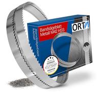 Orta Lot de 2 lames de scie à ruban, 2450 x 27 x 0,90 x 8/12 dents par pouce, M42 HSS - Pour acier inoxydable, acier doux et matériaux difficiles - Kasto KS 210, Metallkraft MBS 270, Optimum S 272 G