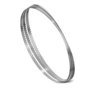 ORTA Lot de 3 lames de scie à ruban, en acier spécial, compatibles avec les scies à ruban, bois tendre, coupes courbes et droites, 1400 x 6 x 0,40 x 5 mm