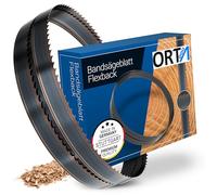 Orta Lot de 3 lames de scie à ruban Flexback - 1 790 x 10 x 0,65 x 6 dents par pouce - Convient pour bois souple et dur, bois de chauffage, plastique et métal non ferreux - Compatible avec Holzstar