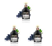 Ortalli Vinaigre Balsamique de Modène CLELIA (250 ml), bouteille de vinaigre balsamique épais et crémeux, vinaigre légèrement acide pour recettes perfectionnées (Lot de 3)
