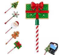 orte-Carte sans Contact de Noël en Forme de Sapin, Baguette Porte-Carte 3D avec Poignée Sucre d’Orge, Support pour Carte Bancaire sans Contact, Accessoire Cadeau de Noël (E)
