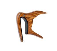 Ortega Guitars Capodastre - Courbé - Pour Guitare - Alliage d’Aluminium, Marron Foncé (OCAPOCV-WND)