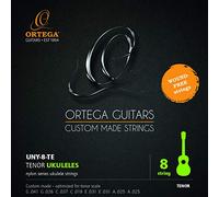 ORTEGA Cordes Nylon Ukulélé - 8 pièces pour Ukulélés Ténor Skale (UNY-8-TE)