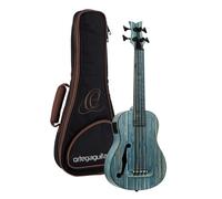 Ortega Guitars Basse électro-acoustique de voyage - Série Bamboo - Housse Deluxe incluse - bambou/stone washed (RUSWB-UB)
