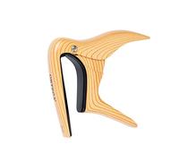 Ortega Guitars Capodastre - Plat - Pour Guitare - Alliage d’Aluminium, Marron Clair (OCAPO-MAD)