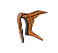 Ortega Guitars Capodastre - Plat - Pour Guitare - Alliage d’Aluminium, Marron Foncé (OCAPO-WND)