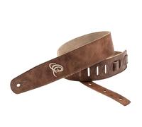 Ortega Guitars courroie réglable pour guitare - Guitare acoustique / Basse, Guitare électrique / Basse - Série Suede - Cuir suédé, Cognac (OSSU-40)