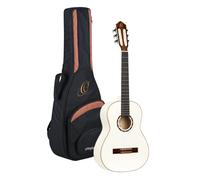 Ortega Guitars Guitare Classique 3/4 - Family Series - Housse Incluse - Épicéa / Acajou, Blanc (R121-3/4WH)
