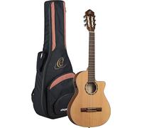 Ortega Guitars Guitare Classique Électro-Acoustique - 3/4 - Family Series - Housse Incluse - Épicéa/Acajou, Naturel (RCE125-3/4)