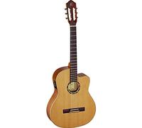 Ortega Guitars Guitare Classique Électro-Acoustique - 4/4, Slim Neck - Family Series Pro - Housse Incluse - Cèdre Rouge Canadien Massif / Acajou, Naturel (RCE131SN)