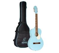 Ortega Guitars Guitare taille entière - Série Gaucho - Corps Parlor - housse incluse - corps Agathis/bleu (RGA-SKY)