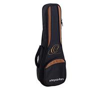 Ortega Guitars Housse Pro Series - Housse Ukulélé Soprano - Hauteur 55 cm - Sangle de Maintien de Manche Renforcée - Bretelles - Nylon, Noir (OUGB-SO)