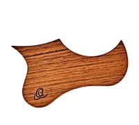 Ortega Guitars Pickguard en Bois pour Ukulélé - avec Film Adhésif, pour Ukulélés Ténor et Baryton - Noyer, Naturel (OWPTB-WN)