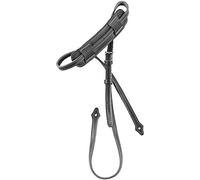 Ortega Guitars Sangle Réglable pour Mandoline - Bretelle Rembourrée - pour Mandolines - Cuir Véritable, Noir (OSMDLX-BK)