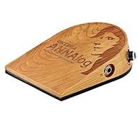 Ortega Guitars Stompbox analogique - Pédale d'effet basse pour guitaristes, chanteurs, auteurs-compositeurs - Sons de percussions analogiques - Bois de cerisier, Naturel (ANNAlog)