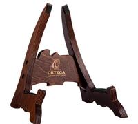 Ortega Guitars Support en bois pour ukulélé - Support pour Ukulélé et Ukebass - Bouleau, Marron Foncé (OWUS-1)