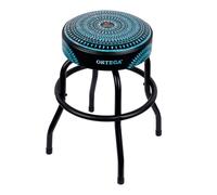 Ortega Guitars tabouret rembourré - Convient pour la scène, le bar, le studio, le showroom - Hauteur 61 cm - Kaléidoscope bleu (OBS24-BLKC)
