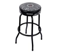 Ortega Guitars tabouret rembourré - Convient pour la scène, le bar, le studio, le showroom - Hauteur 76 cm - Kaléidoscope blanc (OBS30-WHKC)