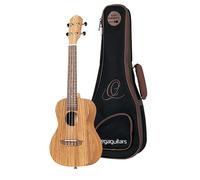 Ortega Guitars Ukulélé Concert Gaucher - Acoustique - Série Timber - Housse Incluse - Zebrawood, Naturel (RFU11Z-L)