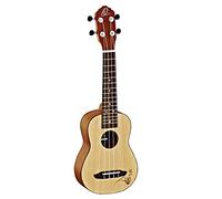 Ortega Guitars Ukulélé Soprano Acoustique - Série Bonfire - Épicéa / Sapele, Naturel (RU5-SO)