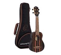 Ortega Guitars Ukulélé Soprano Acoustique - Série Timber - Housse Incluse - Ébène, Naturel (RUEB-SO)