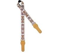 Ortega OCS-540 - Sangle guitare en coton - Blanc motif classic white