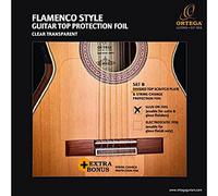 Ortega OPG-FLAM2 Pick Guard Plaque de protection et pont Transparent