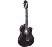 Ortega RCE145 Spruce Slim Neck Black Classiques électro G