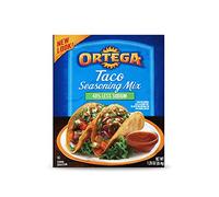 Ortega Taco Mélange d'assaisonnement 40 % moins de sodium que notre mélange mexicain original, lot de 4 x 35,4 g