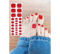 Orteil Rouge Vin Autocollant Ongle Gel Uv 26pcs Film Pour Ongles Autoadhésif Gel Nail Stickers, Autocollants Et Pochoirs Pour Nail Art