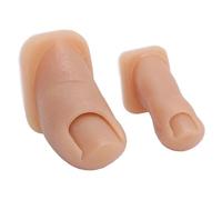 Orteils de Pratique de Manucure en Silicone, Pratiques Artistiques à L'onglet Toes Artificiels avec une Vraie Texture de Peau, Modèle D'orteil en Silicone Doux pour (Numéro 2)
