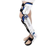 Orthèse De Compression Genou, Stabilisateur D'attelle D'attelle De Genou Articulé Réglable Support De Genou pour L'arthrite du LCA, Attelle d'orthèse de Genou Stabilisatrice de Jambe Complète 502