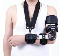 Orthèse de fixation du coude réglable multiangles, longueur ajustable pour blessures postopératoires du bras attelle de rééducation pour fracture de l’humérus luxation côté gauche