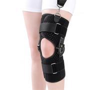 Orthèse de Genou Articulée ROM pour Arthrose Déchirure du Ménisque LCA LCP Post-Opératoire Attelle de Soutien Réglable Stabilisateur de Jambe Droite ou Gauche(L)