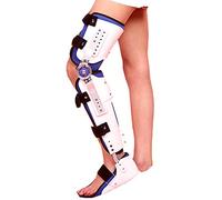 Orthèse de Genou, Cheville et Pied avec Bottes de Marche, réglable et Fixe, pour Fracture de la Jambe, paralysie du Membre inférieur, Pied Tombant et entorse de la Cheville, Taille Libre, Pied Droit