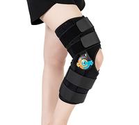 Orthèse de genou courte réglable - Stabilisation du genou - ROM Post-Op - Immobilisation réglable - Avec stabilisateurs latéraux des jambes - Pour déchirures du ménisque - Pour homme et femme - Taille