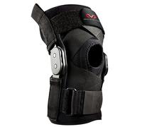 Mcdavid 429X - Genouillère articulée à Double charnière articulée avec Strap croisé - Concu pour Faire du Sports - Noir