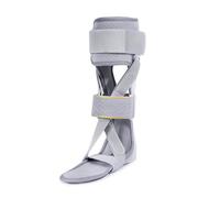 Orthèse de pied de stabilité latérale Afo Drop - Stabilisateur de cheville pour homme et femme - Dorsiflexion légère avec poignets réglables au mollet - Épaule et pied gauche - Taille XL