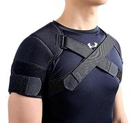 Orthèse De Soutien D'épaule Double pour Femmes, Attelle De Soutien D'épaule Réglable, Support D'épaule pour Soulager La Douleur Et Prévenir Les Blessures pour Femmes Et Hommes