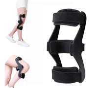 Orthèse d'immobilisation genou pour hyperextension - réglable avec conception anti-rotation, récupération après blessure, hémiplégie et soulagement douleurs articulaires(Right leg,XL(≥187lb))