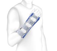 Orthèse du poignet et du pouce, ManuLoc Rhizo long, titane, droit, taille 0
