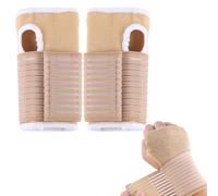 Orthèse élastique de Poignet, 2 paires Respirant Attelle de Poignet, Attelle de Poignet, Attelle Poignet, Orthese Poignet Bandage, Pour Tendinite, l'Arthrite, Canal Carpien Entorse